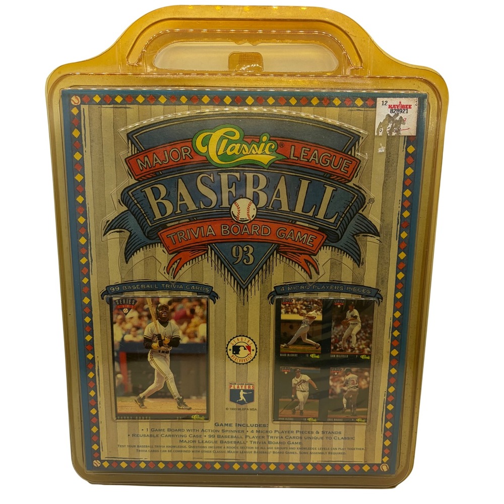 Vintage 1993 Classic Major League Baseball Trivia Board Game Sealed MLB Travel